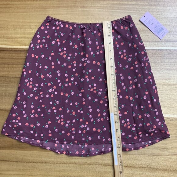 Wild Fable Womens Rosy Brown Floral Print Mini Skirt Size XXS - Picture 11 of 13